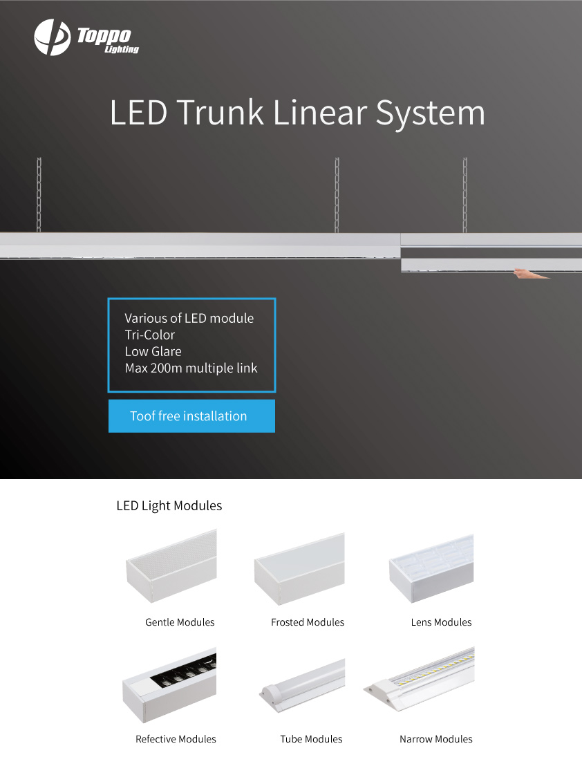 Narrow light module Led Trunk Linear System